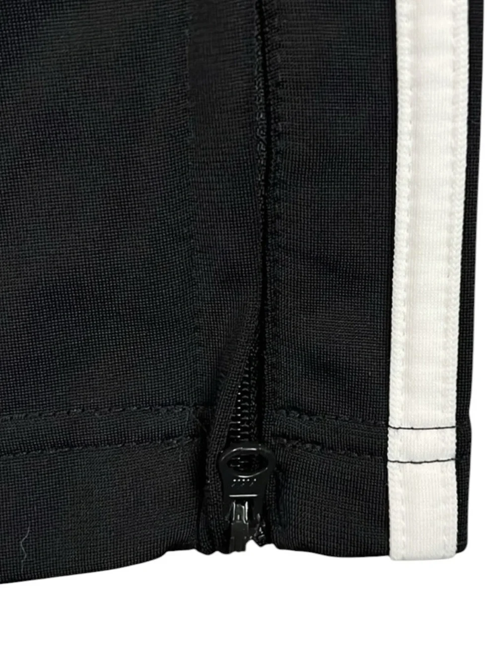 Adidas Tiro Track Pants Black 3 Stripe Ankle Zip Joggers Mens Medium